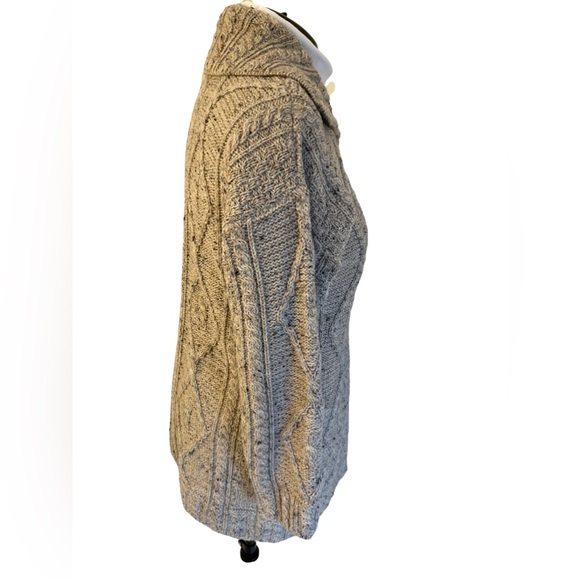 Irish Wool Cardigan Sweater - Picture 4 of 7